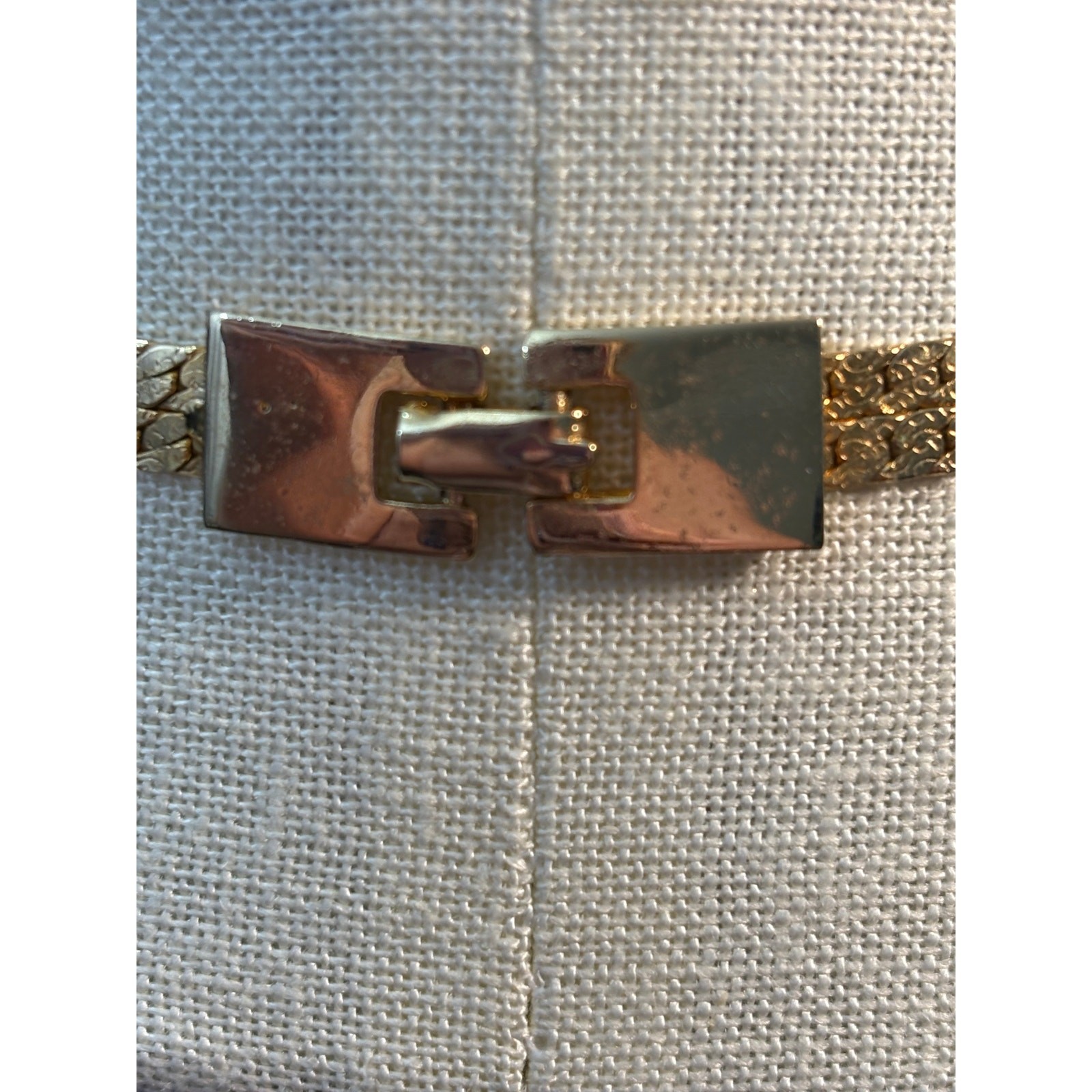 Vintage RUNWAY unsigned long gold tone necklace - image 7