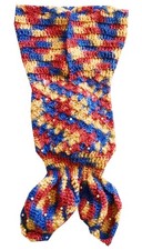 Mermaid Tail NEWBORN Cocoon Baby Sleeping Bag Baby Shower Gift Handmade 20"