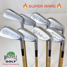 1940's Spalding Robert Jones Jr. 2-9 Iron Set w/ Original Bamboo Shafts & Grips