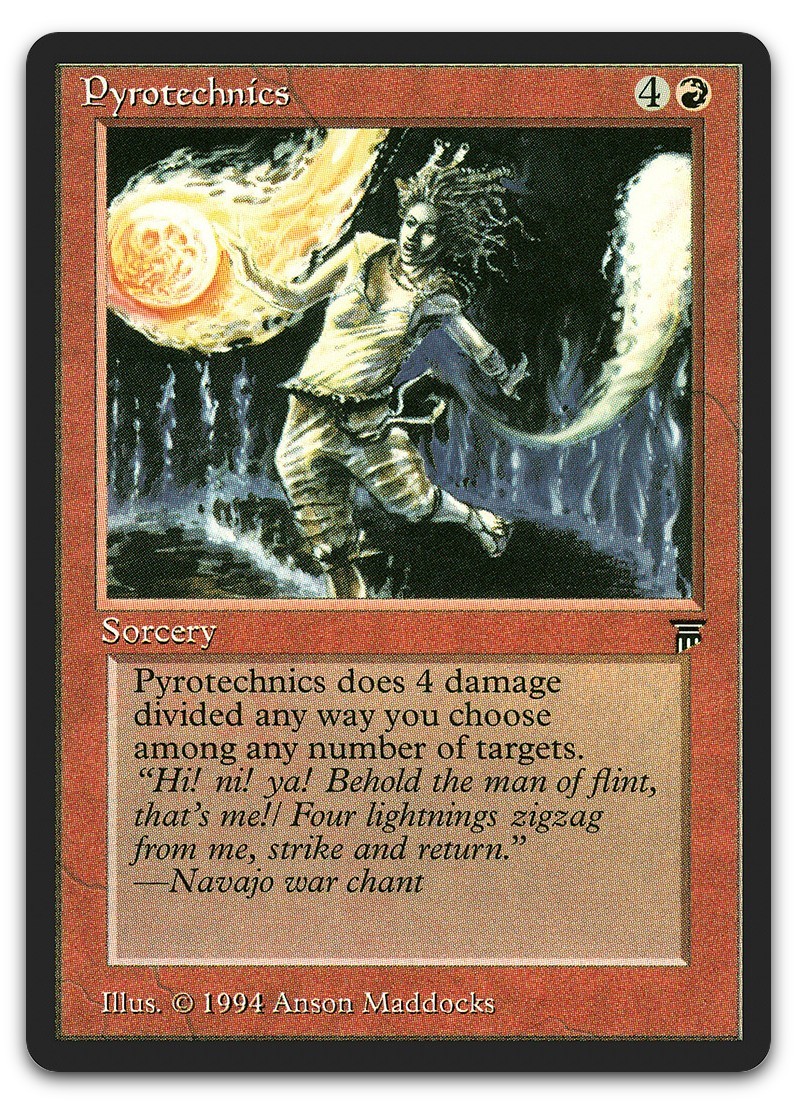 Pyrotechnics (LP) Legends LEG Magic MTG