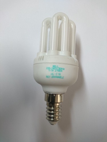 10 x BELL ENERGY SAVER MICRO SUPERLUX 11W SES E14 6U T2 CFL 2700K BELL 04976 - Picture 2 of 2