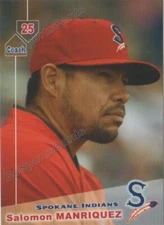 2019 Spokane Indians Salomon Manriquez HC Texas Rangers