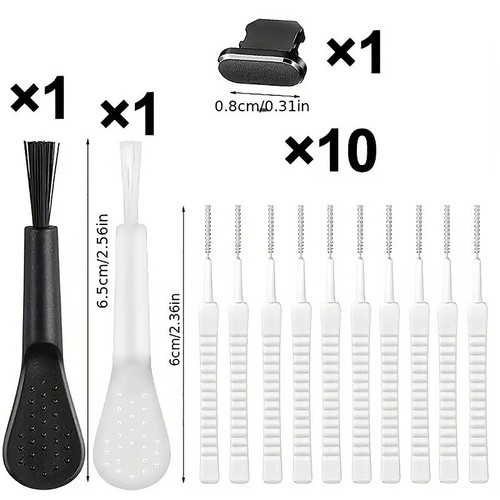13PCS Mobile Phone Speaker Dust Removal Cleaner Tool Kit Charge Port Dustpro _yi - Afbeelding 3 van 14