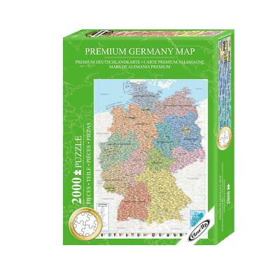 Deutschlandkarte Puzzle 2000 Teile, 68,8 x 96,6 cm Plakat Wanddeko Dekoration 