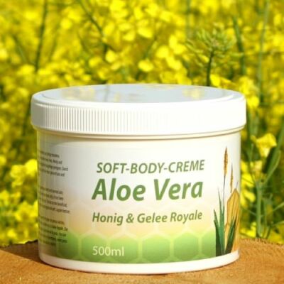 (24,90 EUR/l) Soft-Bodycreme Aloe Vera mit Honig & Gelée Royale (500ml)