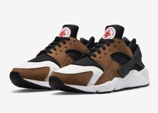 Nike Air Huarache LE DH8143-001 Bisonte NUEVO Negro Blanco Marrón Rojo Retro DS