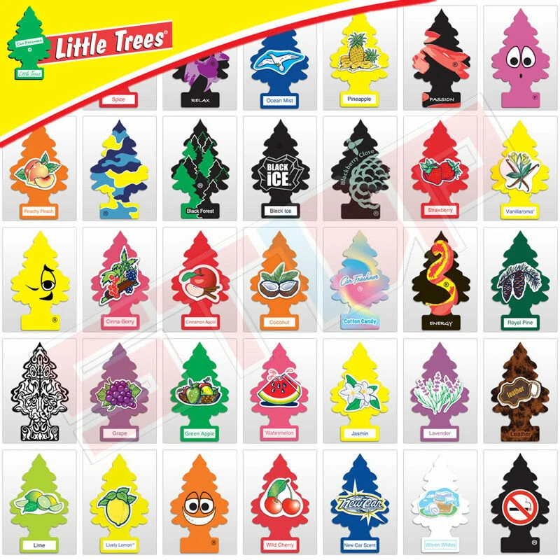 Little Trees Air Freshener Car Home Office Air Freshener (4 Pack