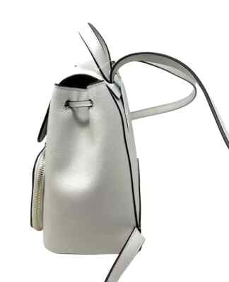 S Kate Spade Kristi Medium Flap Backpack Quill Grey Leather KA695 NWT $379 Kate Spade Kristi Medium Flap Backpack Quill Grey Leather  main image 2