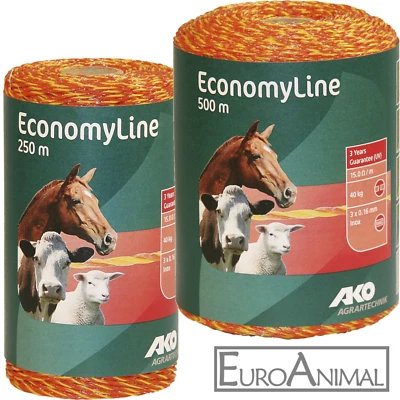 Weidezaunlitze Elektrozaun Litze Kunststofflitze elektrischer Weidezaun AKO