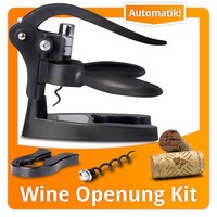 Korkenzieher WeinöFfner Kellnermesser Sommelier Hebel FlaschenöFfner Edelstahl