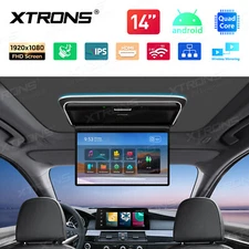14" IPS Screen Android11 Car Roof Monitor Mount Overhead TV 1080P Video Play TFT