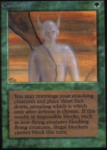 MTG magic cards 1x Camouflage Alpha Moderate Play, English