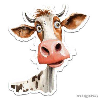 Funny Skinny Cow, Vinyl Decal Sticker, Indoor Outdoor, 3 Sizes, #12472