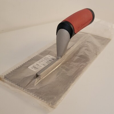 QLT 3/16 In. V-Notched Trowel w/Soft Grip 15677 QLT 15677 3/16 In. 035965056779