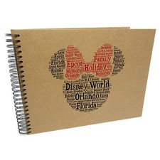 Personalised A3/A4/A5/Square Disney Word Scrapbook Photo Album, Memory Gift
