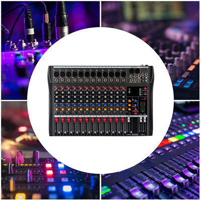 12 Kanal Live Audio Bluetooth Mixing Console Audio Mixer Mixing Console USB 