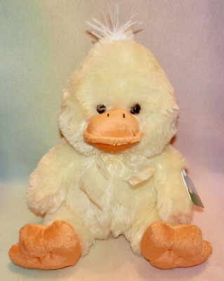 EASTER CHICK ** YELLOW AND ORANGE * YELLOW BOW ** 14 IN TALL** NEW ** SO CUTE **