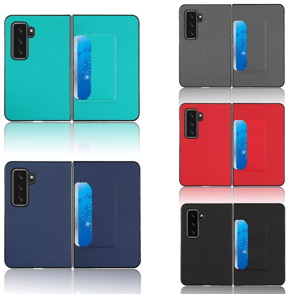 For Microsoft Surface Duo2 Folio Retro Leather Fabric Flip Case