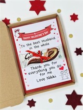 Personalisierte Valentinstag Schokolade Geschenkbox Geschenkkorb Frau Ehemann Freund 