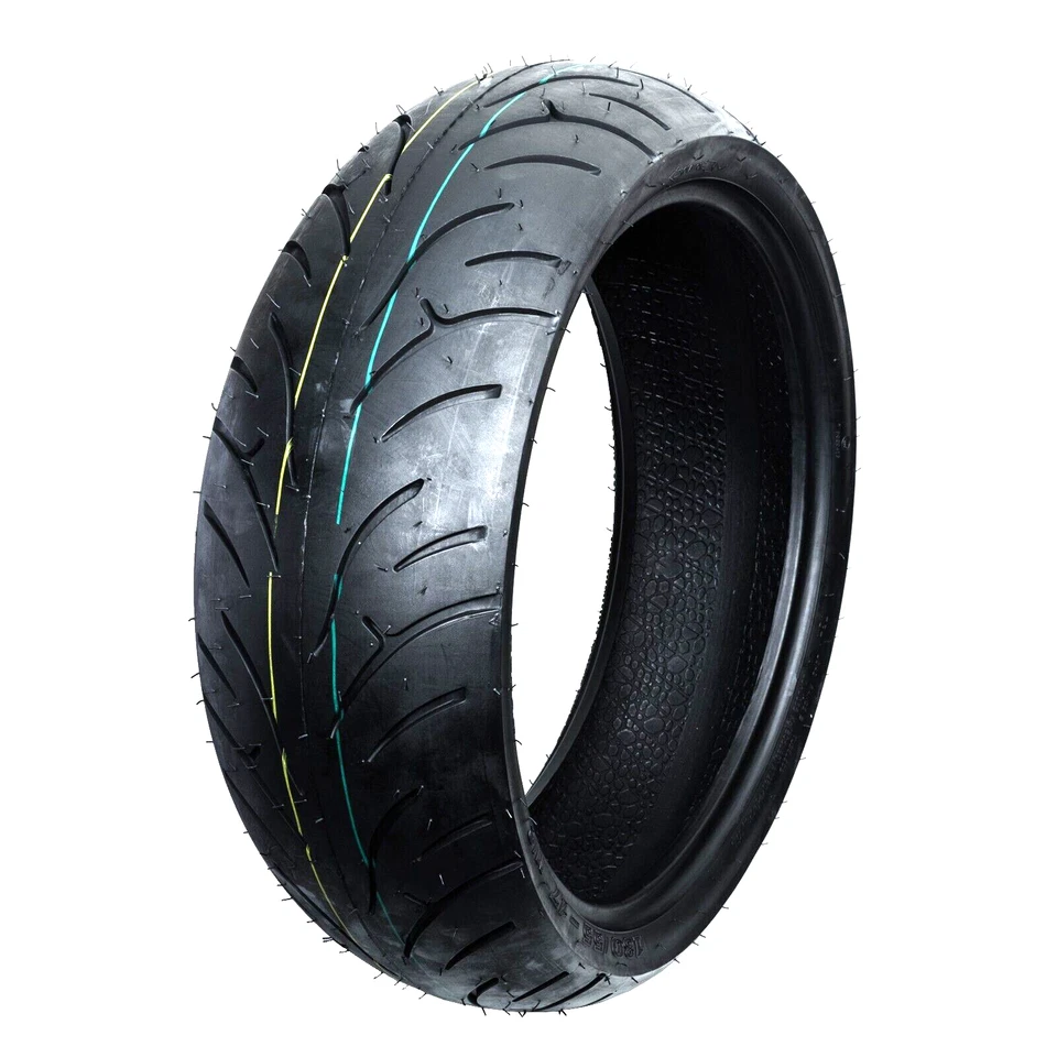 Front Rear Motorcycle Tires  120/70-17 & 180/55-17 For Honda CBR 600 R6 GSXR 750 - Image 2 of 4