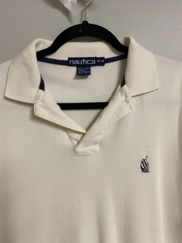 Vintage Nautica Men Shirt Cotton Short Sleeves T-Shirt Size M - Picture 3 of 4