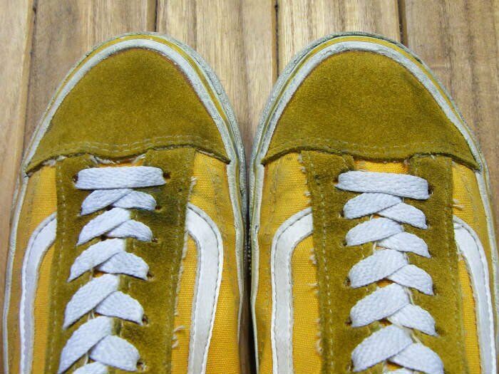 Vans Made in USA 80s Vintage Sneakers Old School Yellow Men's Shoes Size  US8.5