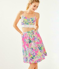 Clearance Sale! Lilly Pulitzer EVERINA SKIRT SET SHIFT DRESS $188 Size 14