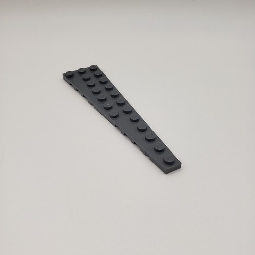 LEGO 3 x 12 Wedge Plate (Right) DARK BLUISH GRAY (x5) 47398 NEW PARTS - Picture 2 of 4