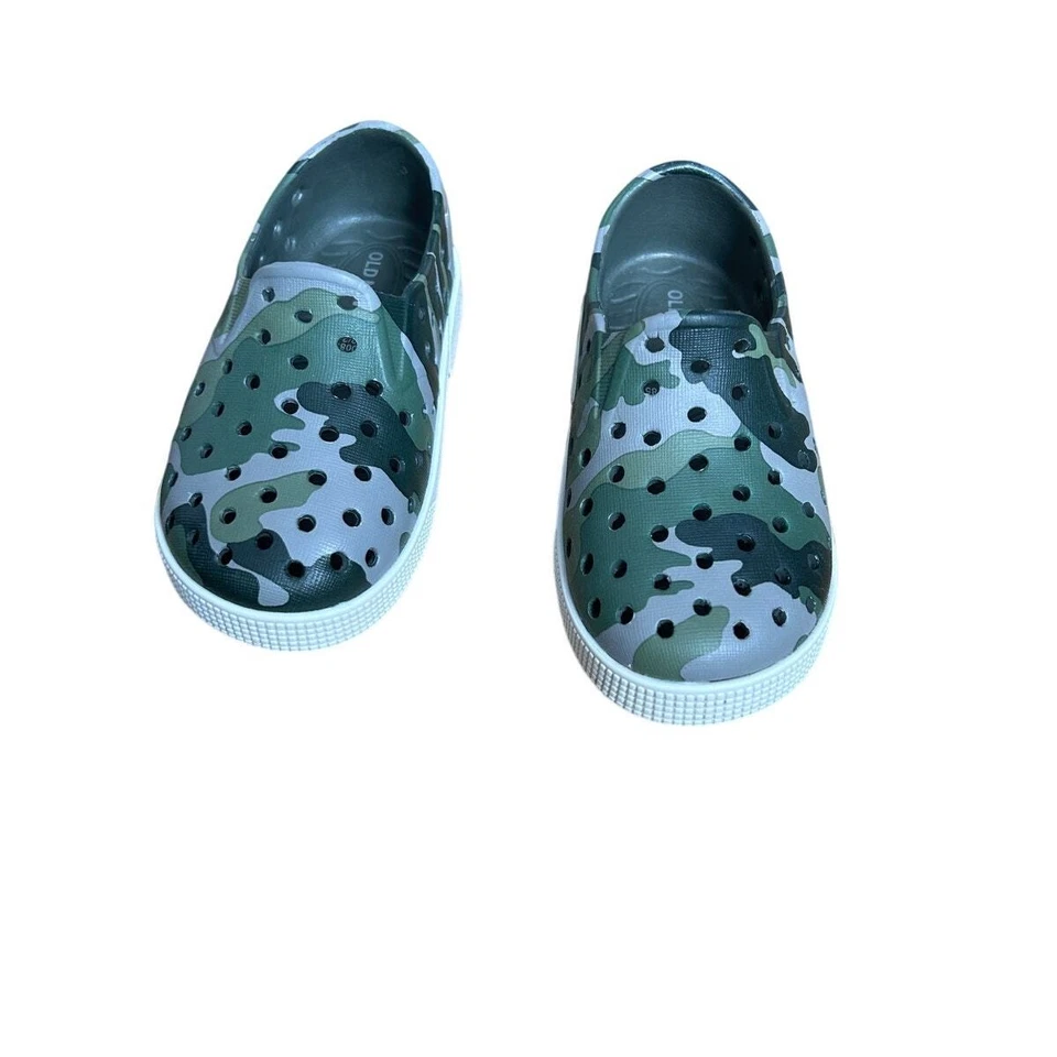 Zapatos de agua antiguos azul marino camuflaje niño talla 6 unisex camuflaje goma sin cordones Foto 2 de 4