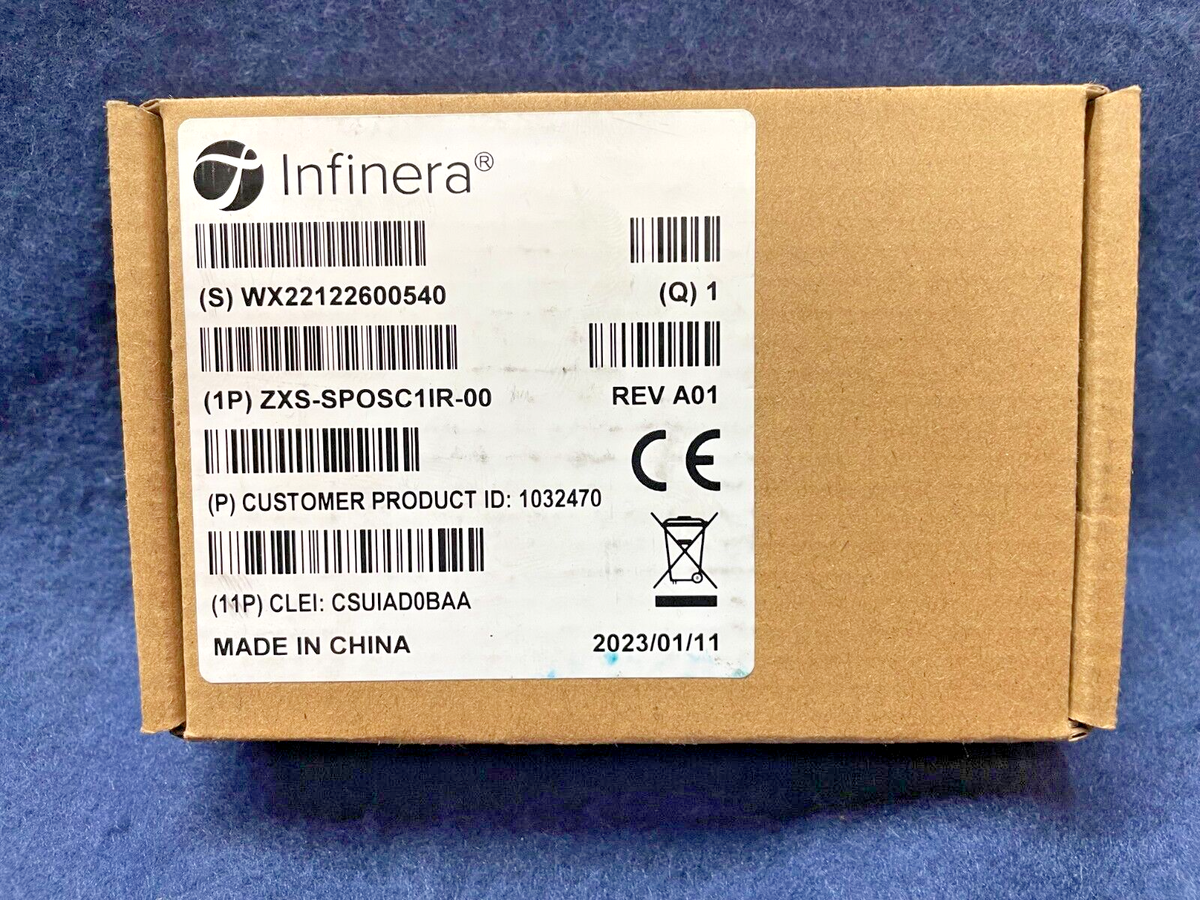 INFINERA (1P) ZXS-SPOSC1IR-00 NEW IN THE FACTORY BOX INFINERA (1P) ZXS-SPOSC1IR-00 NEW IN THE FACTORY BOX