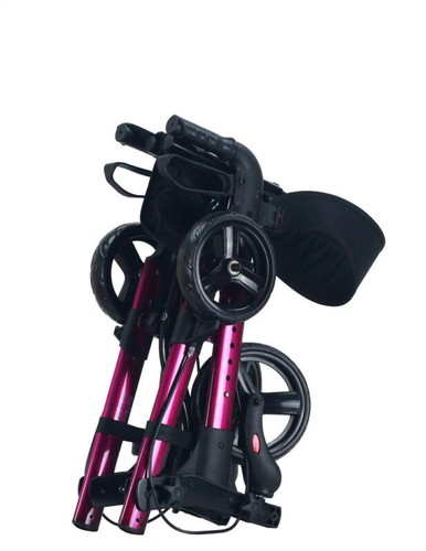 Rollator Walking Frame Walker Aids Foldable Outdoor Mobility Aluminum max.158kg - Picture 10 of 11
