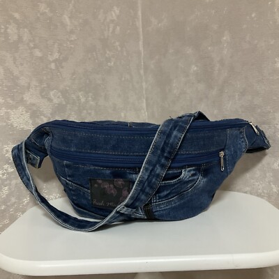 Handmade denim sling bag | eBay