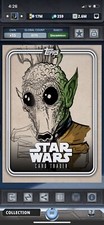 Topps Star Wars Digital Card Trader Original Art Greedo Pack Art Insert
