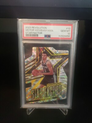 Victor Wembanyama 2023-24 Revolution Star Factor Case Hit PSA 10