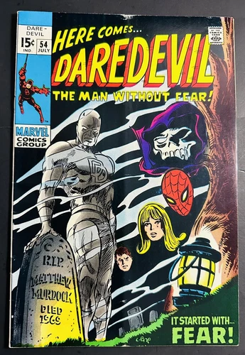 DAREDEVIL #54 Marvel Comics 1969 With Amazing Spider-Man appearance, VF-!