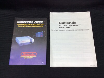 Nintendo NES Control Deck and Warranty Registration Information Books SEE PICS!!