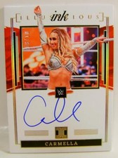 CARMELLA #8 /10 GOLD ON CARD AUTO RAW PANINI IMPECCABLE WWE 2022
