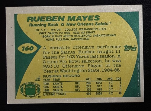 1989 Topps NFL Official Football Trading Cards (1-393) Pick Your Card - Picture 121 of 293