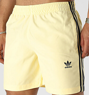 ADIDAS ORIGINALS ADICOLOR STRIPES YELLOW SWIM
