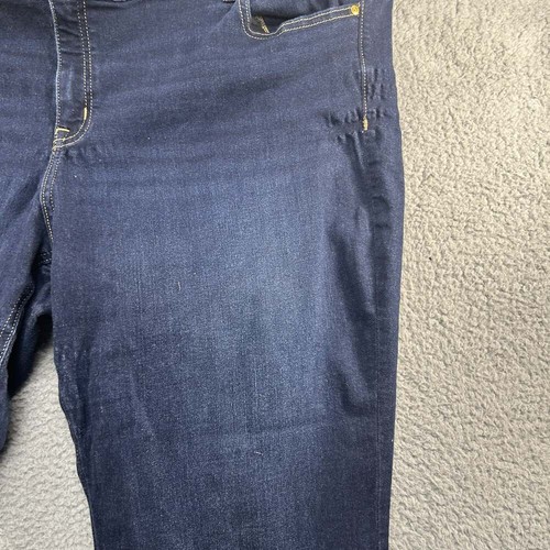 Lane Bryant Low-Rise Straight Jeans Womens 28 (49X29) 48-54 waist Blue Plus - Picture 4 of 16