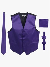 gioberti mens 4 pc formal vest set Size XL Purple NWT