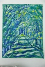 Wilhelm Klußmann Aquarell 1997 sign. Unbetitelt 48x36cm N-1846