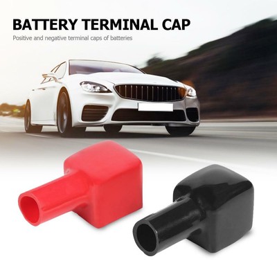 NEW Car battery clamp terminal insulation cover pair positive negative opposite