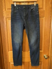 AN68 Vigoss Jagger High Rise Skinny Jeans Dark Wash Stretch Denim Womens 32x28