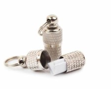 3x Mini Étiquette de Bagage Chat Chien Adresse Capsule Geocahing Nano Remorque