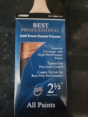 LINZER BEST PROFESSIONAL 2.5'' ANGLE OVAL ALL PAINTS PAINT BRUSH