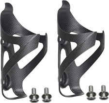 Water Bottle Cage, 3k Matte Full Carbon Fiber Lightweight and Strong 2 PCS 