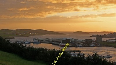 Photo 6x4 Scalloway from Easterhoull Chalets Ten self catering chalets ar c2016