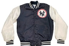 VTG 80s 1989 Chalk Line USA Men s Small MLB New York Yankees Bomber Jacket White
