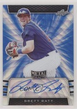 2019 Leaf Metal Draft Blue Wave 14/20 Brett Baty #BA-BB2 Auto 0us5
